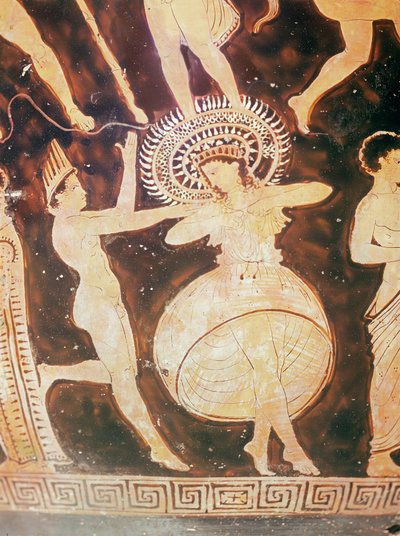 Dancers during the Karneia (detail) by Greek